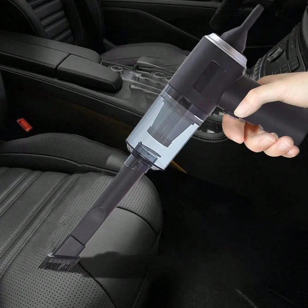 Compact vacuum cleaner with suction and blowing