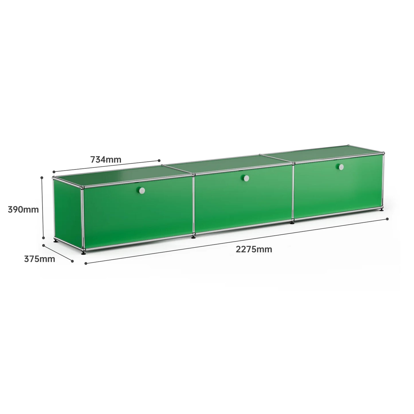 Living room side cabinet, stainless steel metal panel