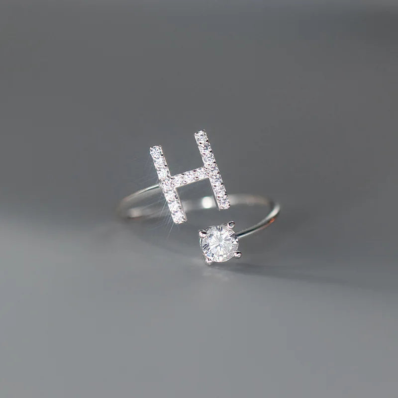 Soft ring for women, letter ring