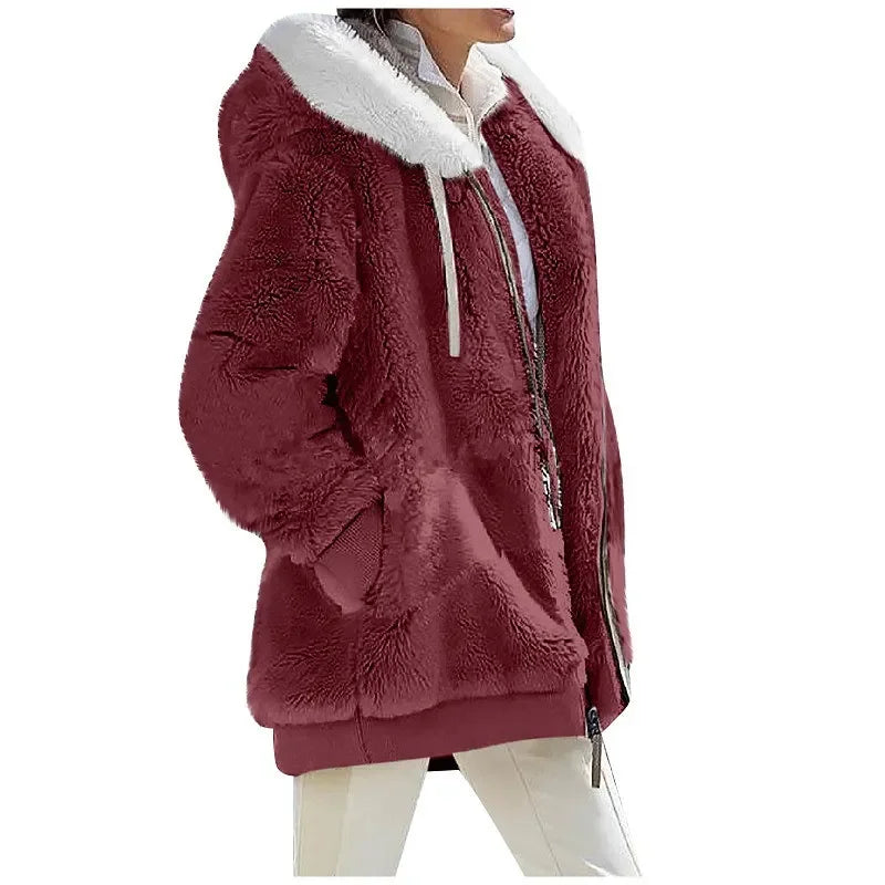 Women's casual cashmere coat