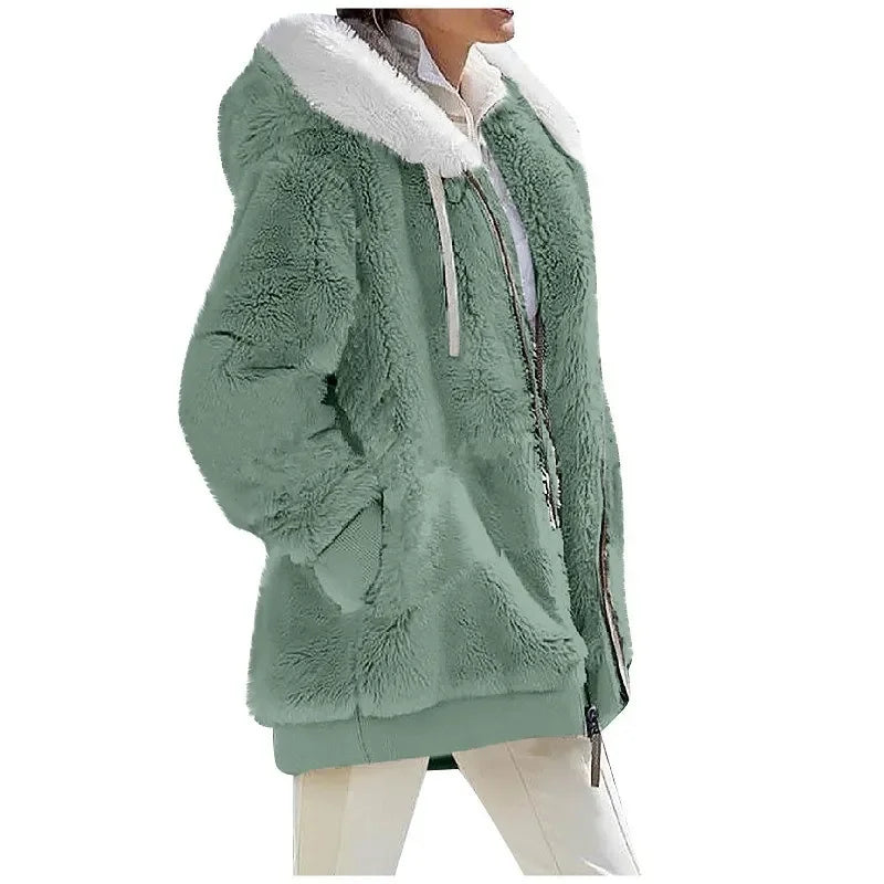 Women's casual cashmere coat