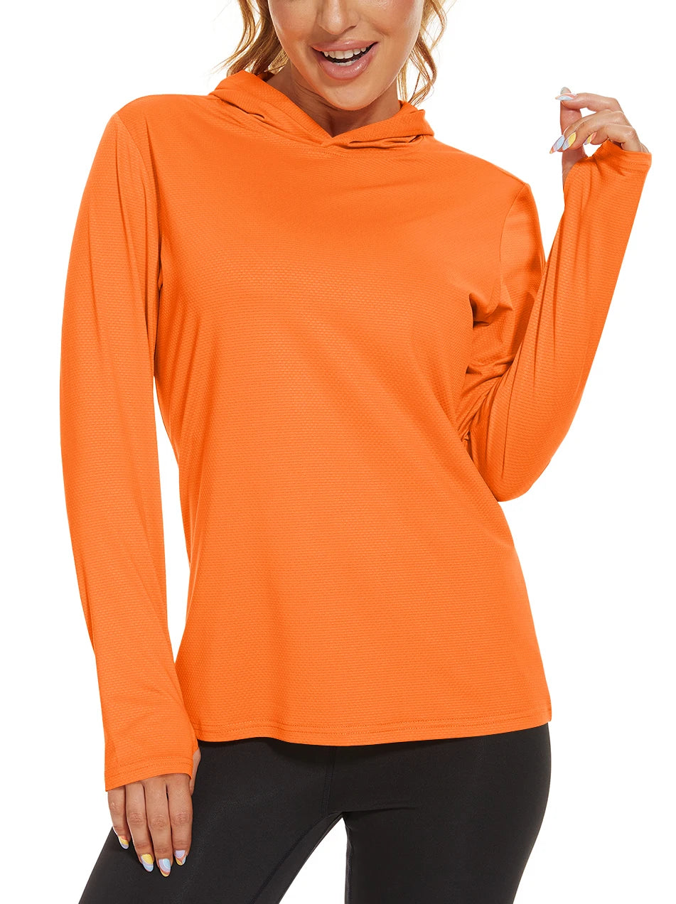 Long Sleeve Sports T-Shirt with Hood