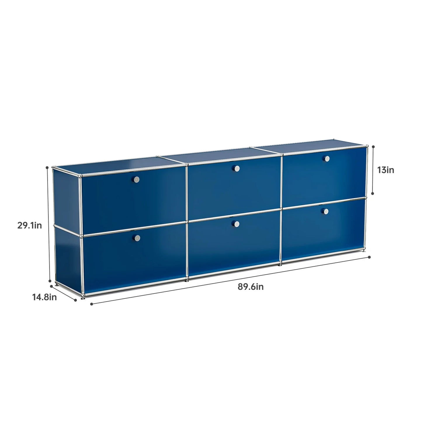 Living room side cabinet, stainless steel metal panel