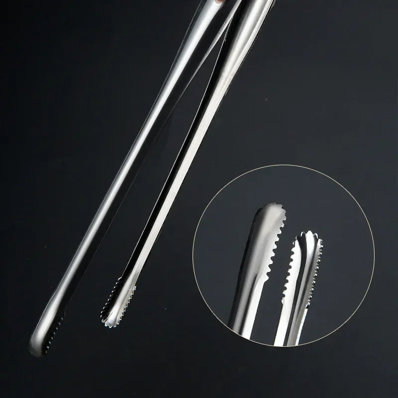 Stainless steel grill tongs