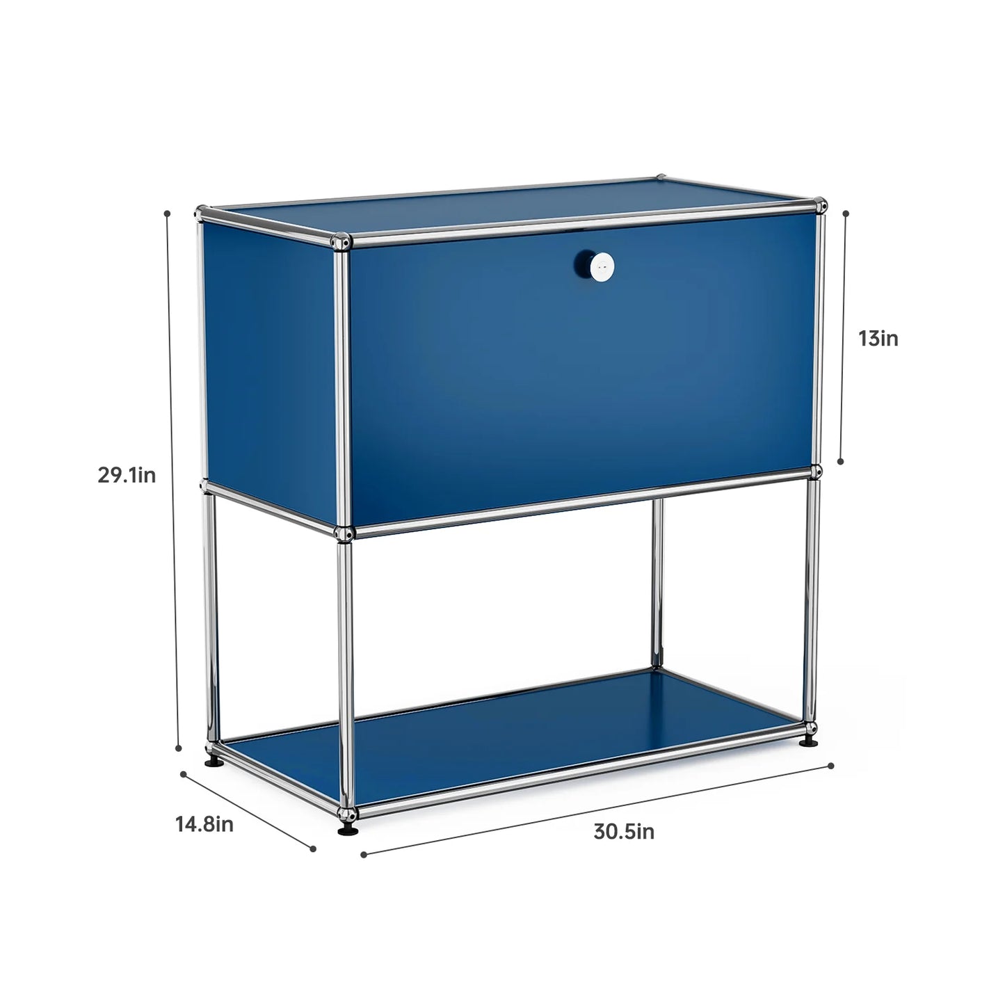 Living room side cabinet, stainless steel metal panel