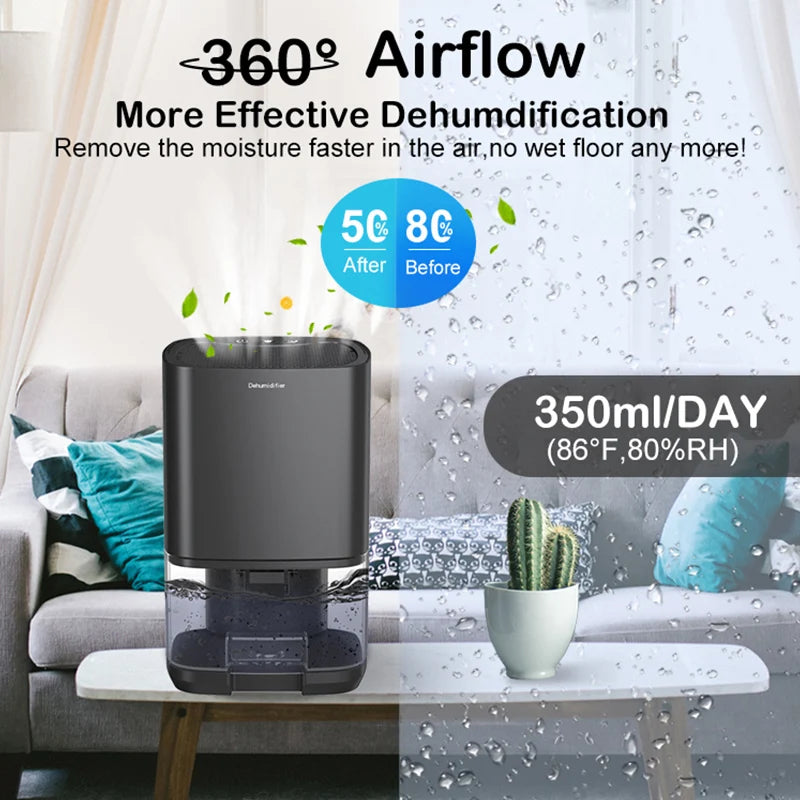 Portable air dehumidifier
