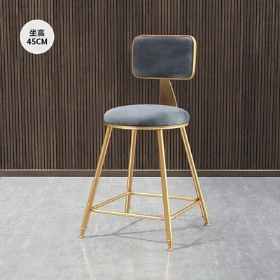 Luxurious bar stool, made of steel