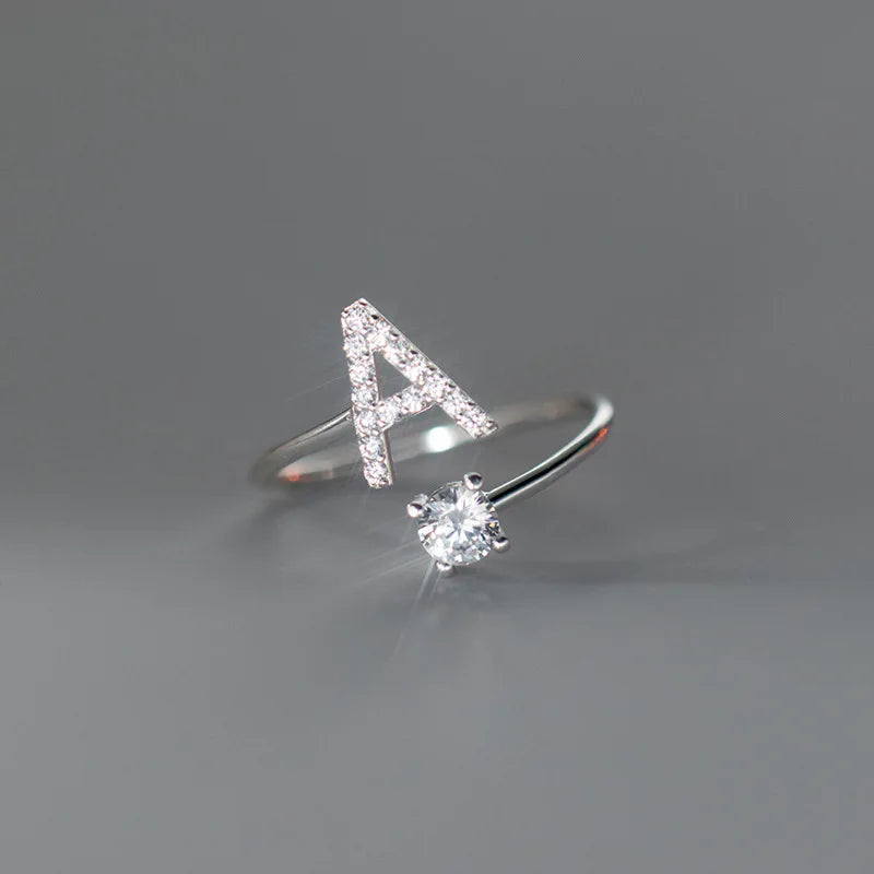Soft ring for women, letter ring