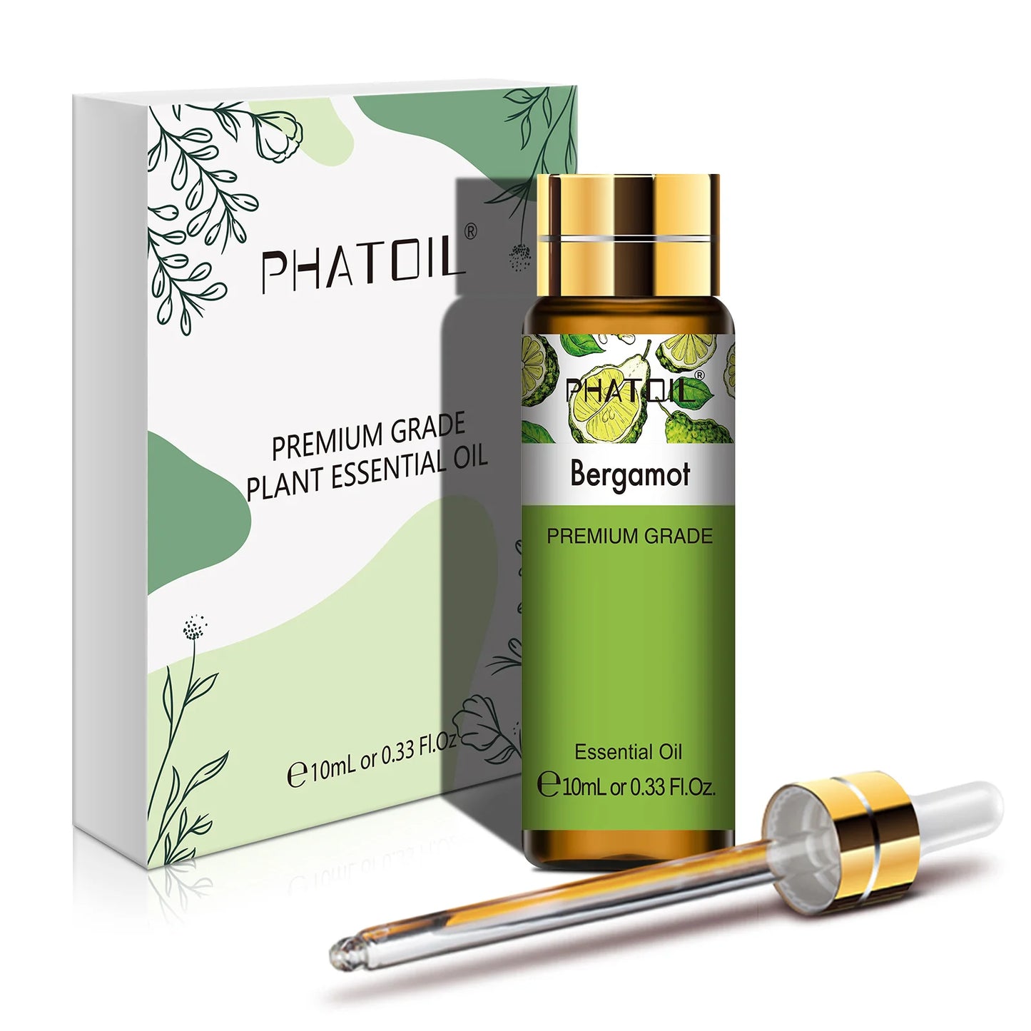 PHATOIL 10ml Sandalwood Lemon Essential Oil Pure Natural Frankincense Thyme Tea tree Rosemary Geranium Oils for Diffuser DIY