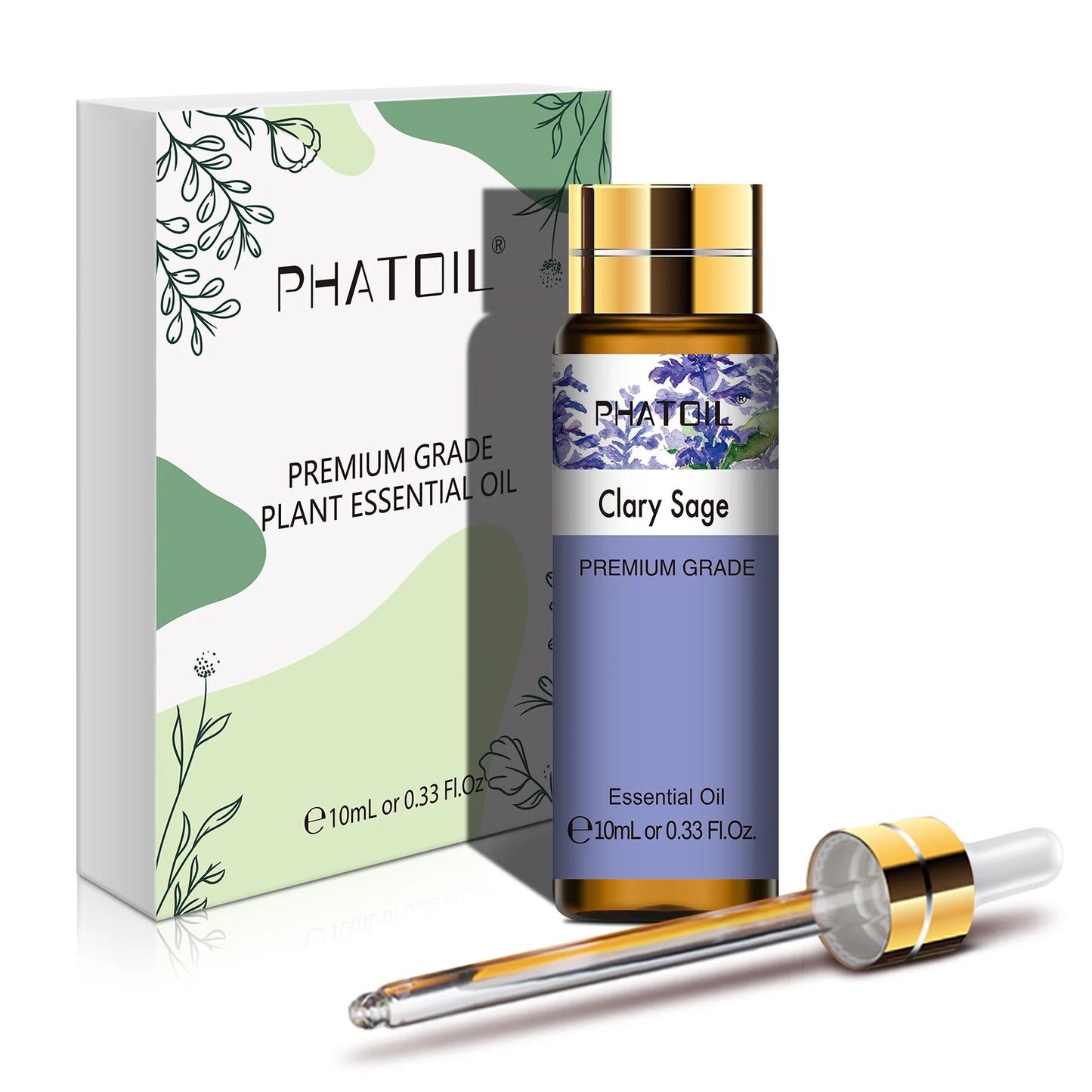 PHATOIL 10ml Sandalwood Lemon Essential Oil Pure Natural Frankincense Thyme Tea tree Rosemary Geranium Oils for Diffuser DIY