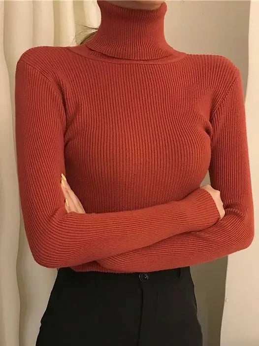 Autumn Women's Turtleneck Cashmere Sweater