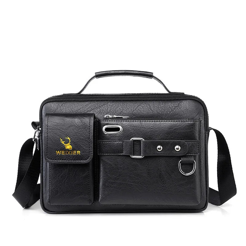 Men's leather handbag, business bag