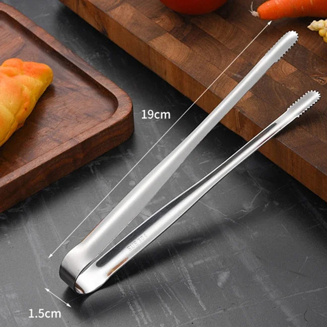 Stainless steel grill tongs