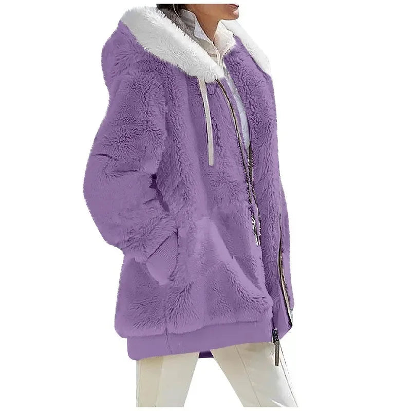 Women's casual cashmere coat
