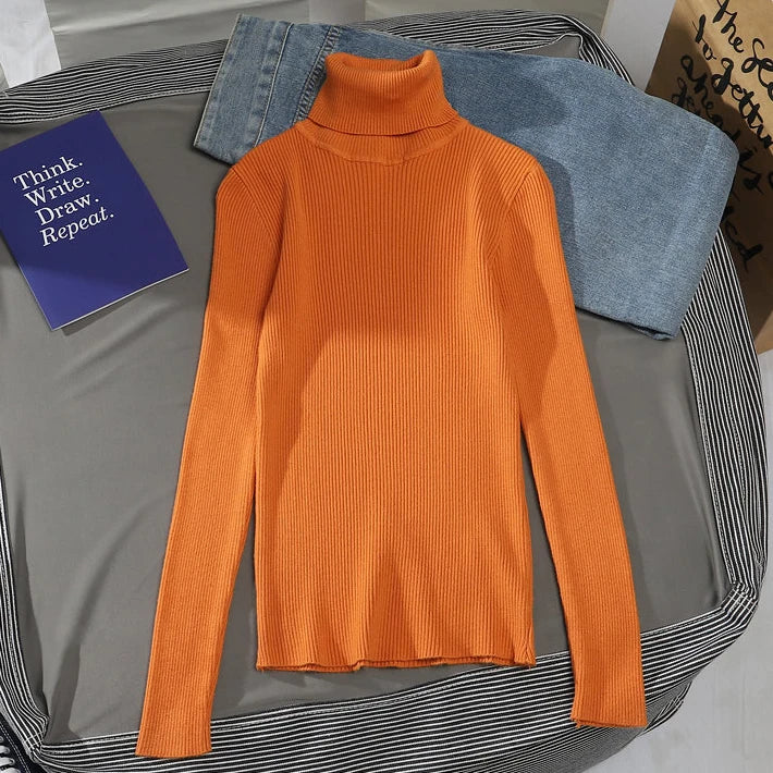 Autumn Women's Turtleneck Cashmere Sweater