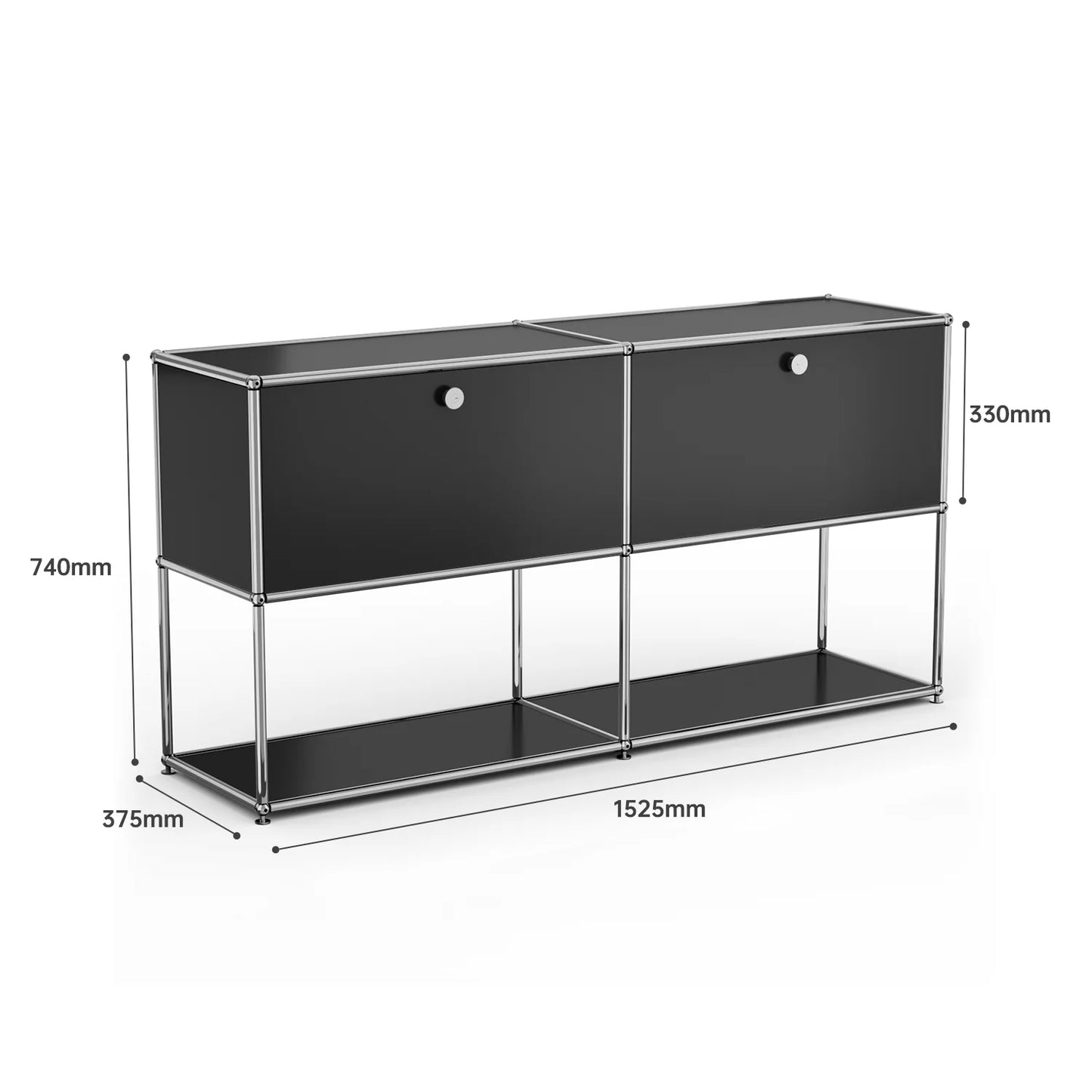 Living room side cabinet, stainless steel metal panel