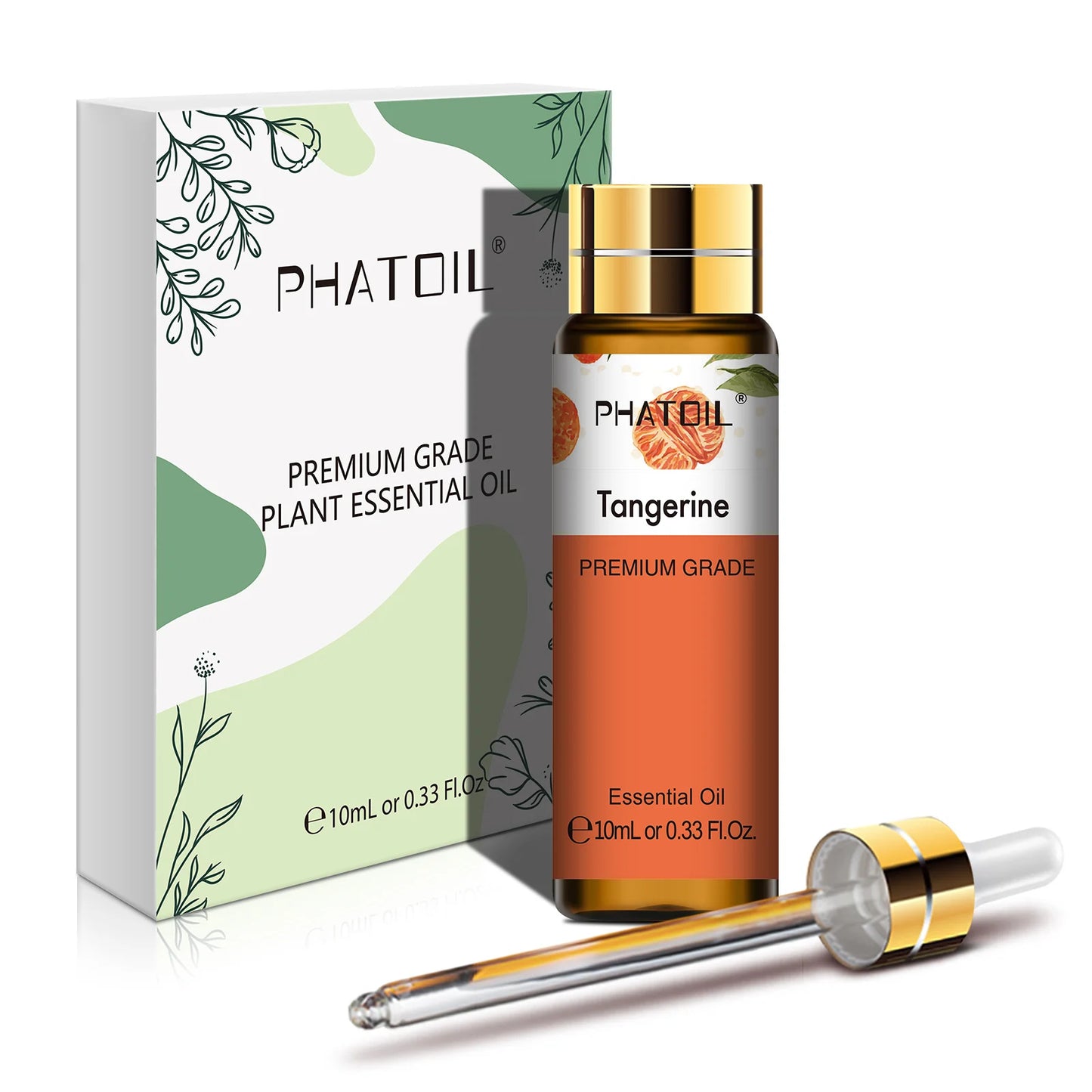 PHATOIL 10ml Sandalwood Lemon Essential Oil Pure Natural Frankincense Thyme Tea tree Rosemary Geranium Oils for Diffuser DIY