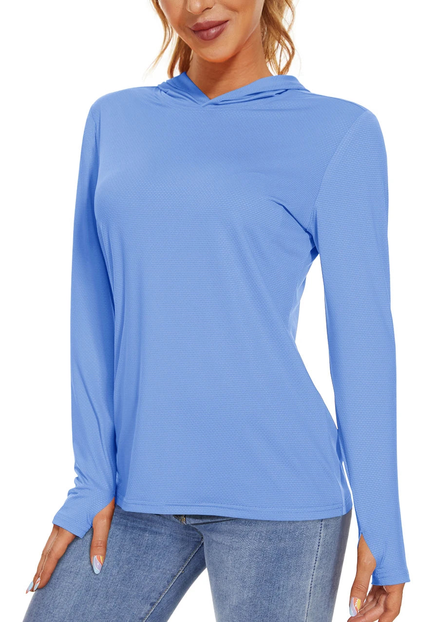 Long Sleeve Sports T-Shirt with Hood