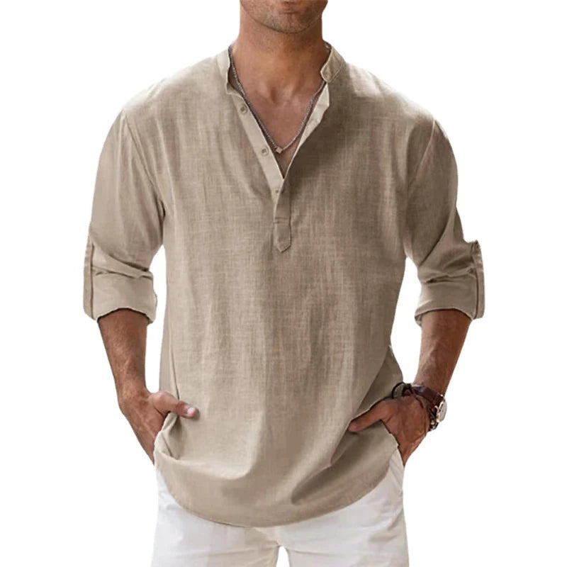 Men's lightweight casual cotton shirt