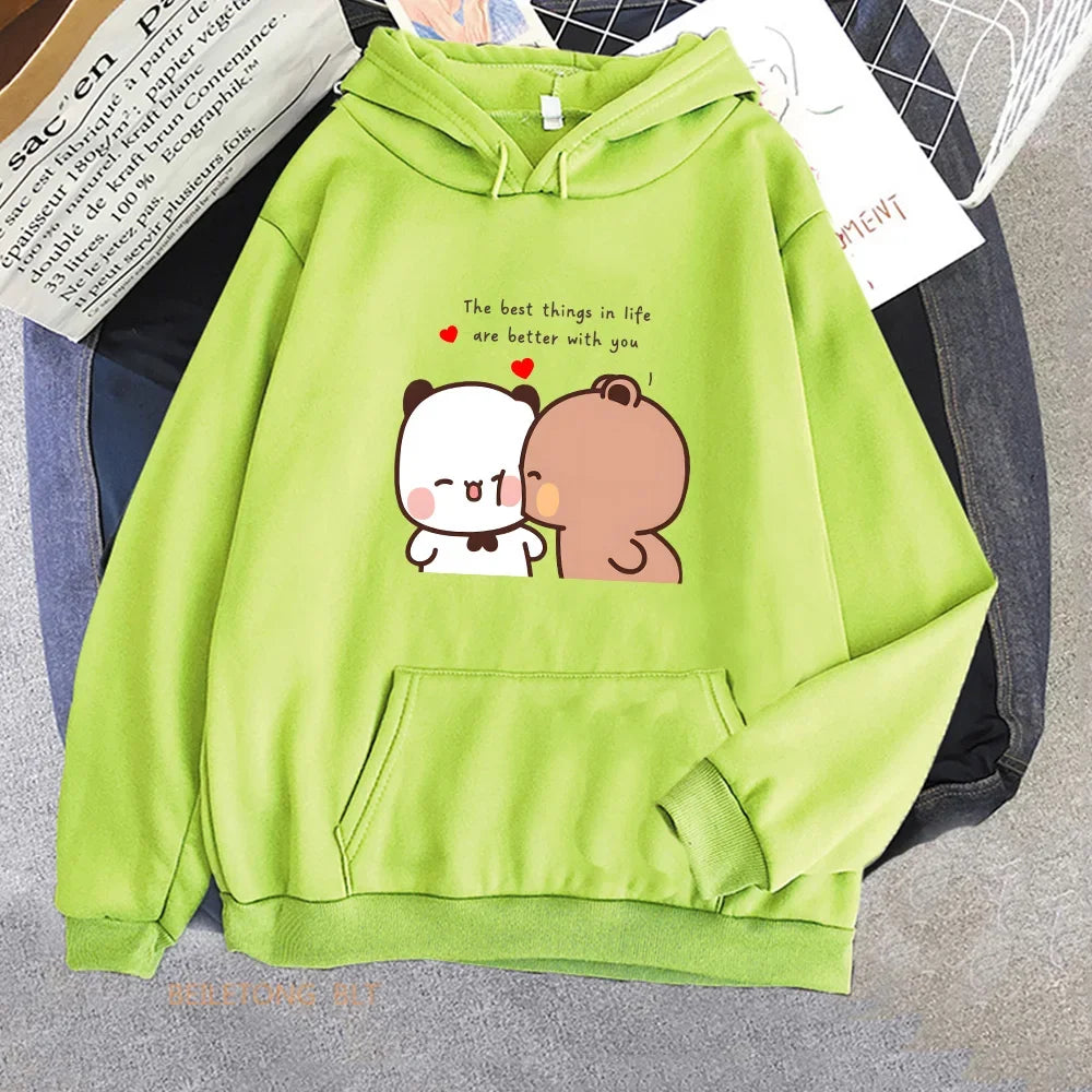 Men's and Women's Panda Sweatshirt, Long Sleeve Warm