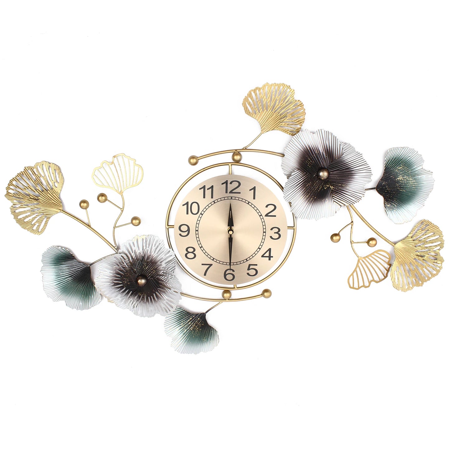 Wall clock with distinctive decoration