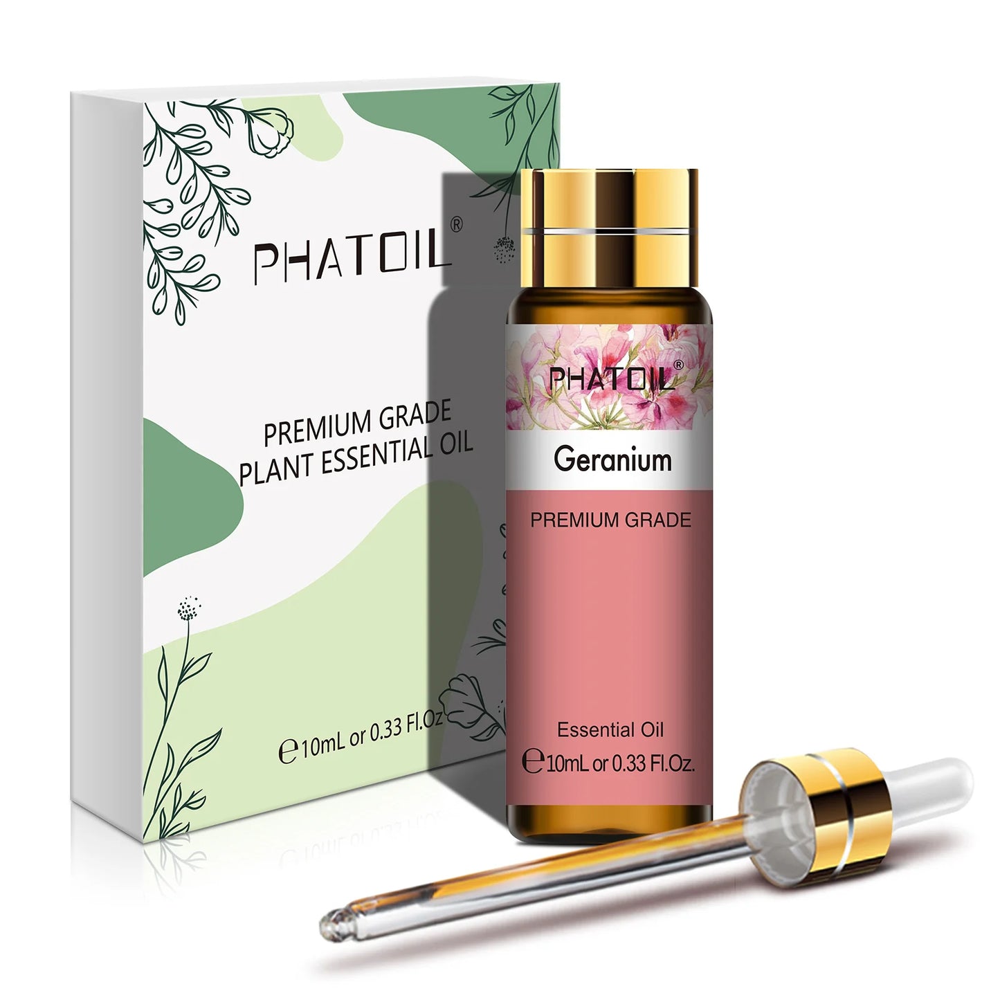 PHATOIL 10ml Sandalwood Lemon Essential Oil Pure Natural Frankincense Thyme Tea tree Rosemary Geranium Oils for Diffuser DIY