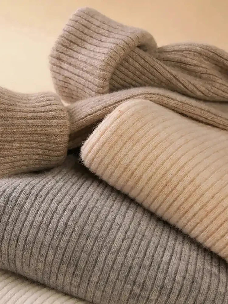 Autumn Women's Turtleneck Cashmere Sweater