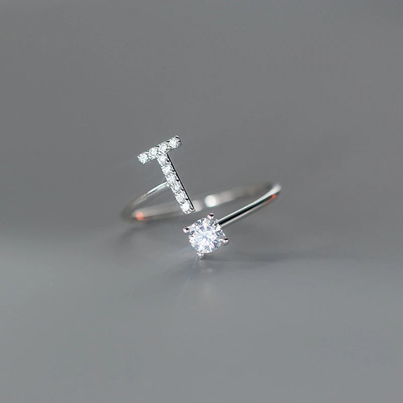 Soft ring for women, letter ring