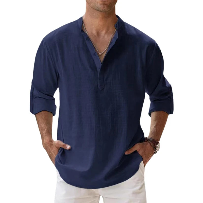 Men's lightweight casual cotton shirt