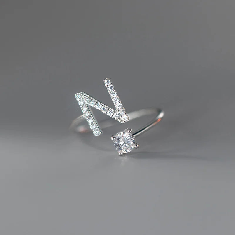 Soft ring for women, letter ring