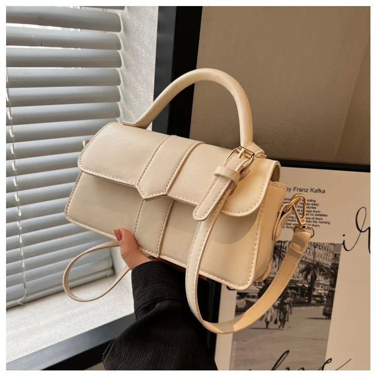 Women's PU Leather Shoulder Bag - Elegant Crossbody Bag