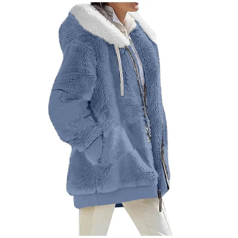 Women's casual cashmere coat