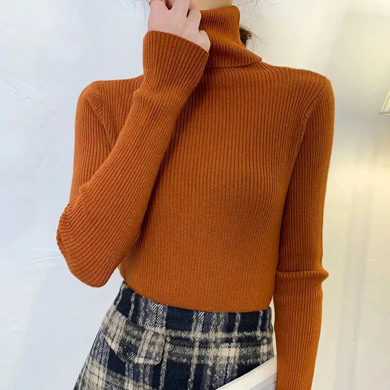Autumn Women's Turtleneck Cashmere Sweater