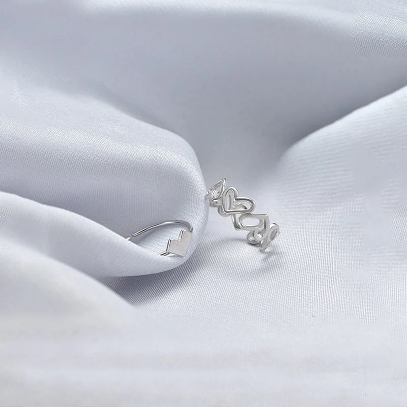 Soft ring for women, letter ring