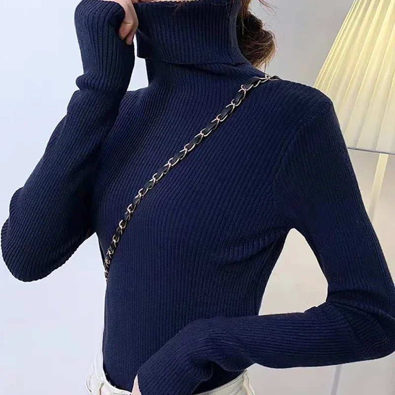 Autumn Women's Turtleneck Cashmere Sweater