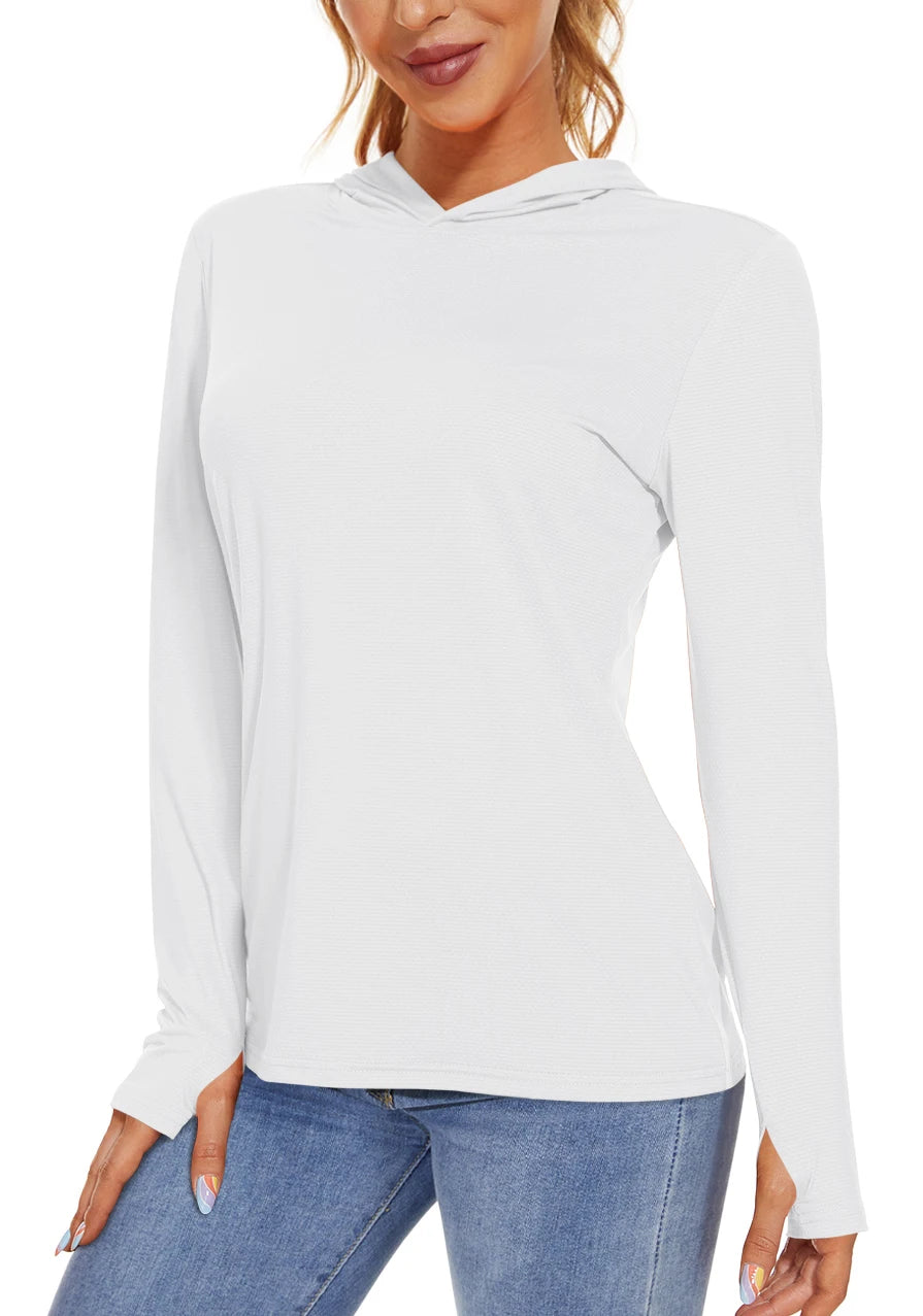 Long Sleeve Sports T-Shirt with Hood