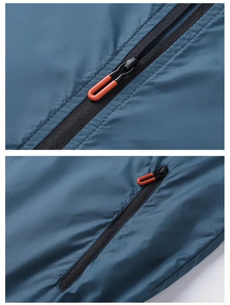 Men's Sun Protection Coats Waterproof Breathable Sports Jacket