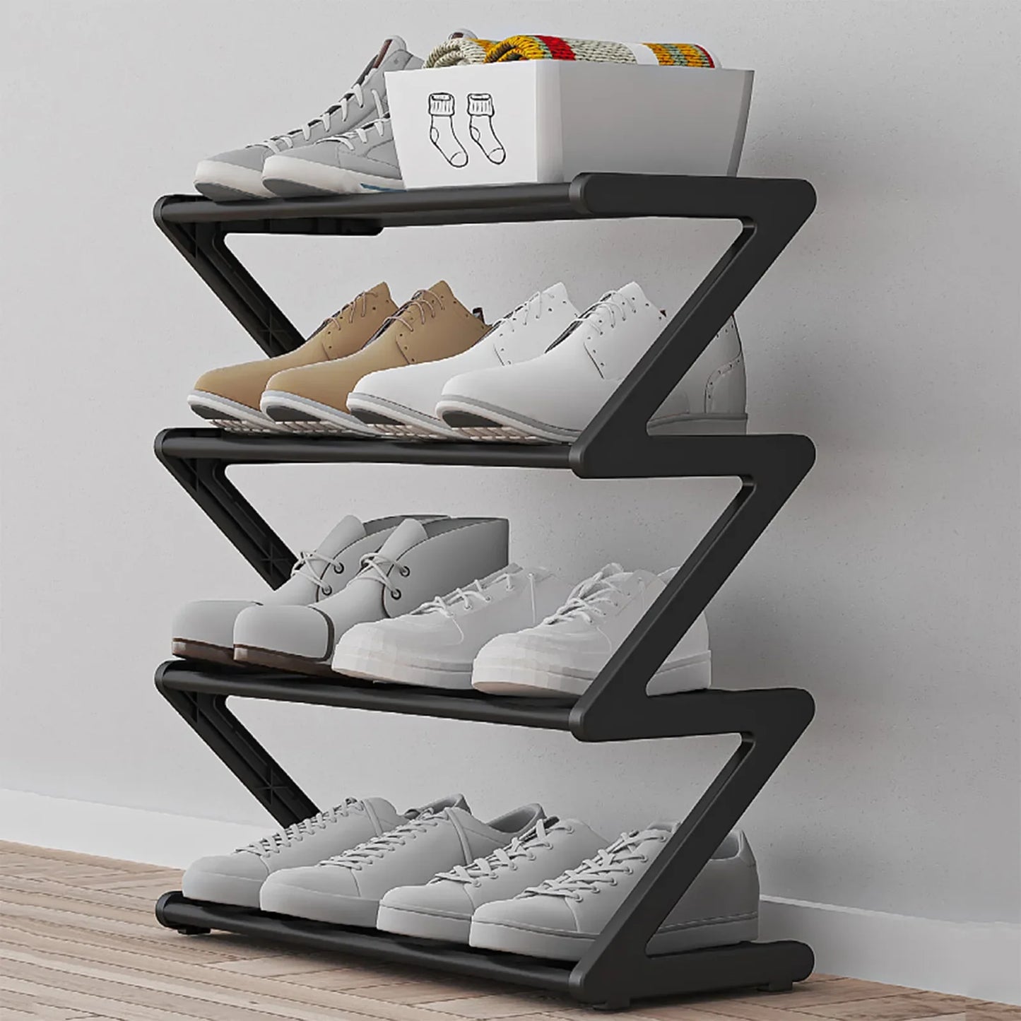 Simple Dustproof Cloth Shoe Rack Space Saving