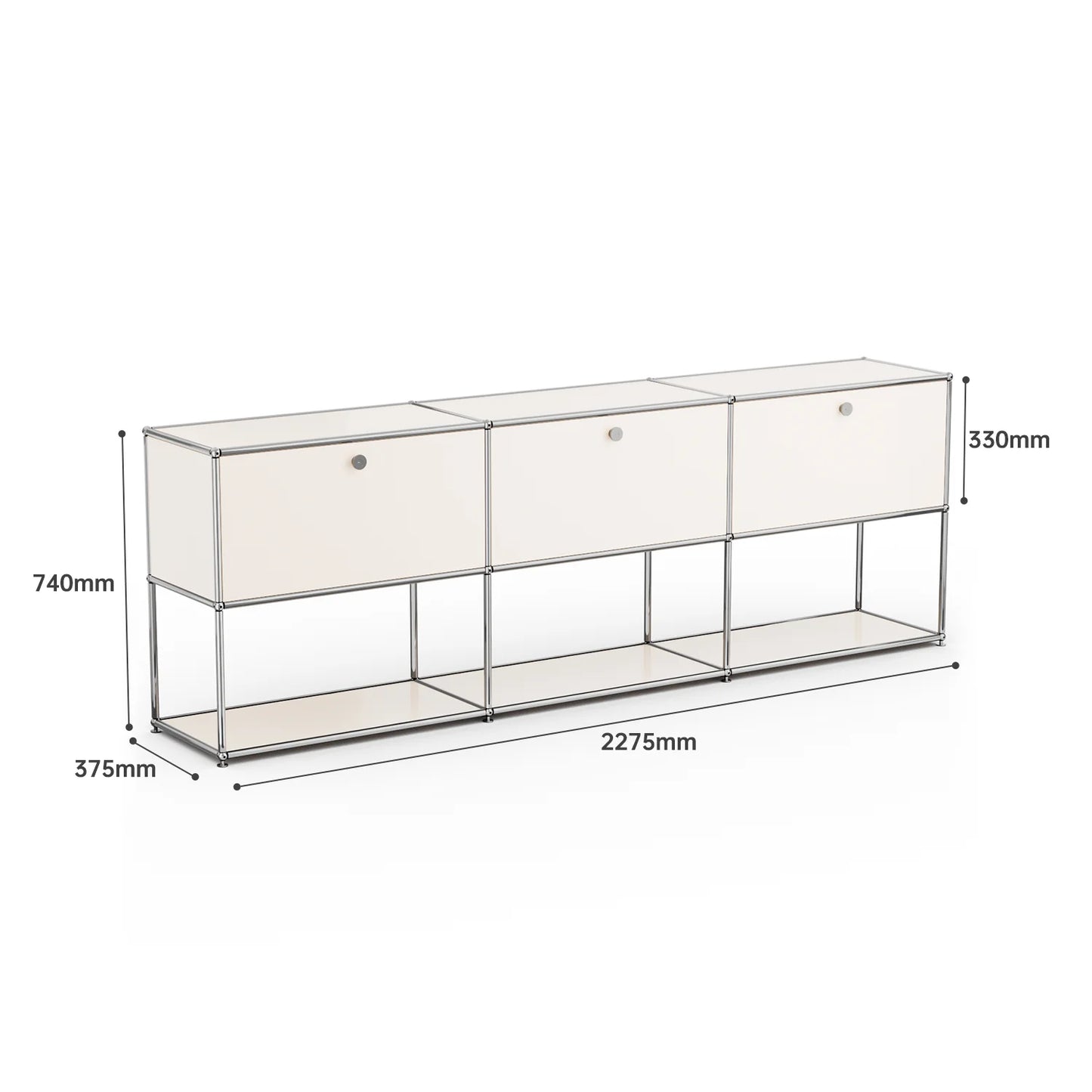 Living room side cabinet, stainless steel metal panel