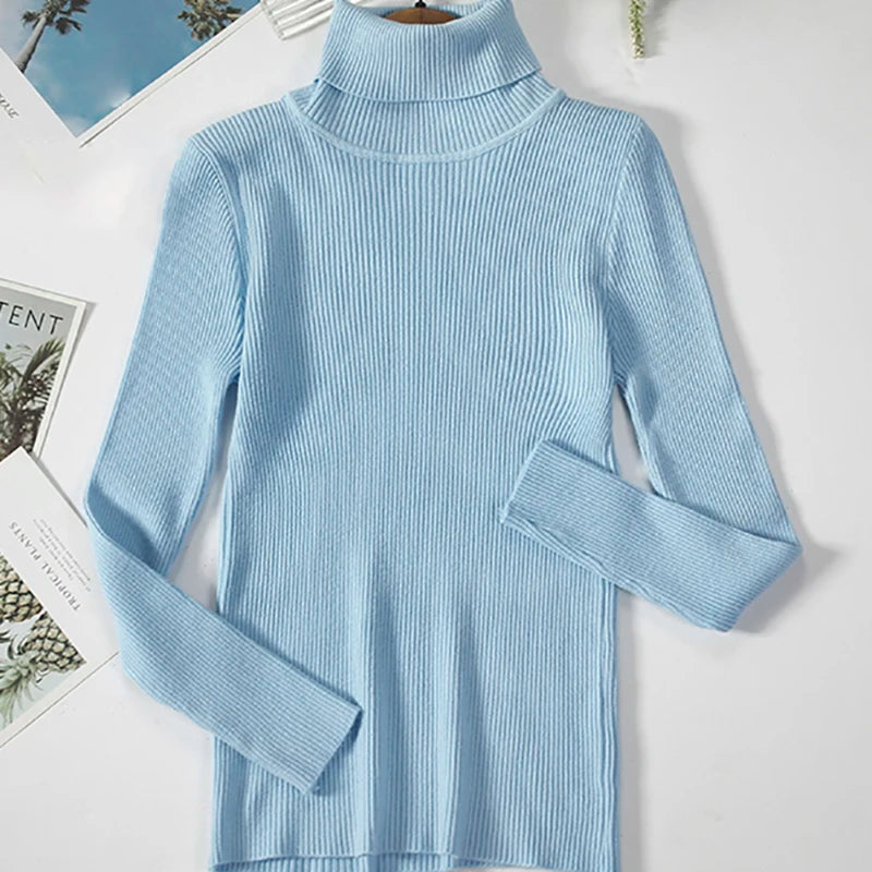 Autumn Women's Turtleneck Cashmere Sweater