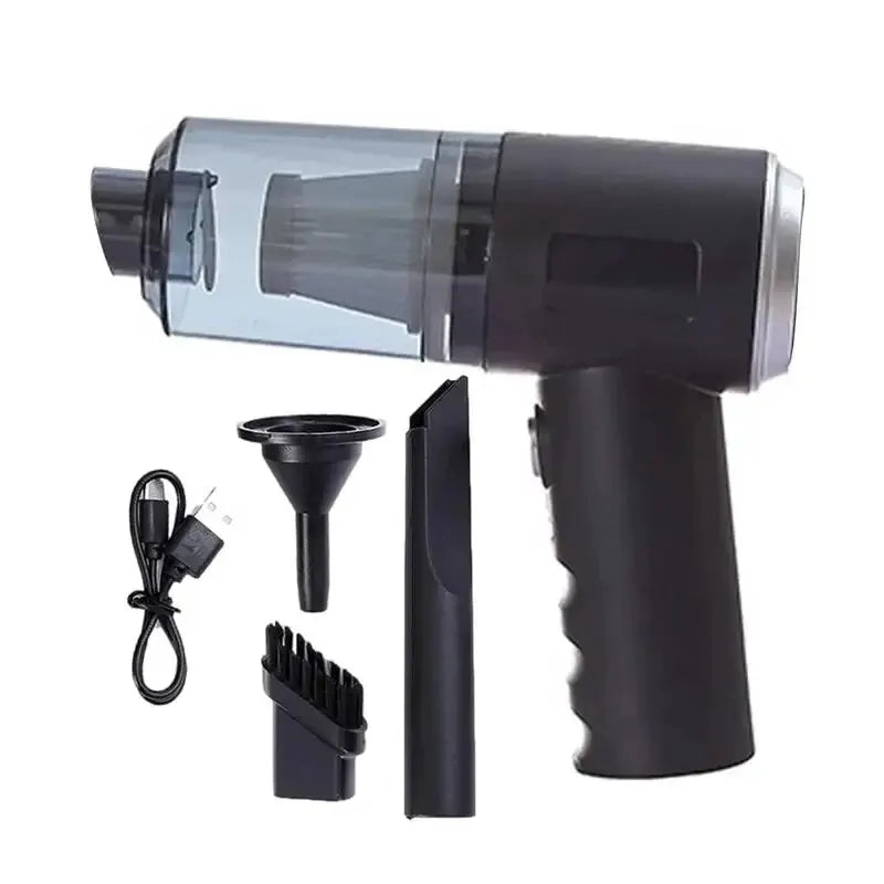 Compact vacuum cleaner with suction and blowing