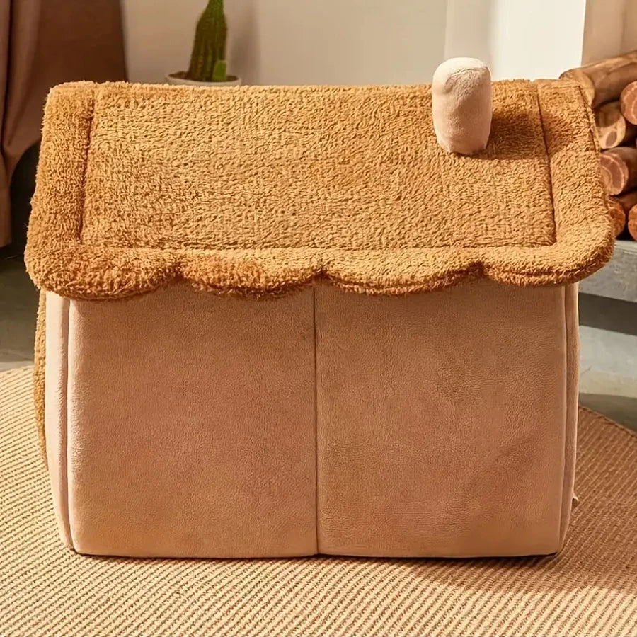 Foldable pet house, removable and washable