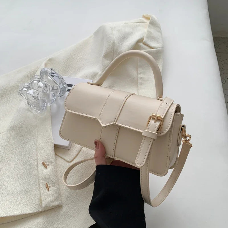 Women's PU Leather Shoulder Bag - Elegant Crossbody Bag