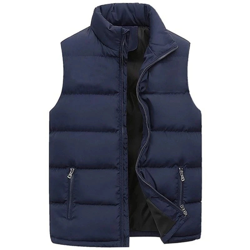 Men's Casual Warm Waterproof Sleeveless Jacket