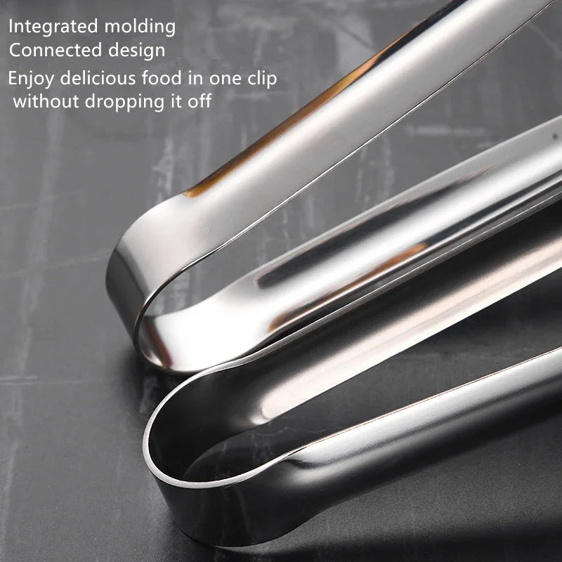 Stainless steel grill tongs