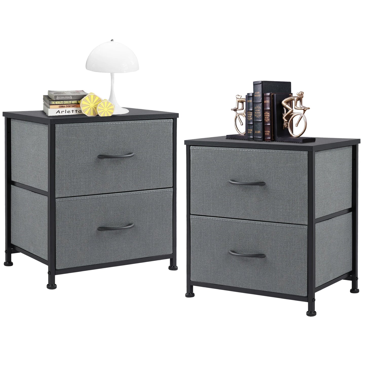 Layered living room chest of drawers set of 2 drawers