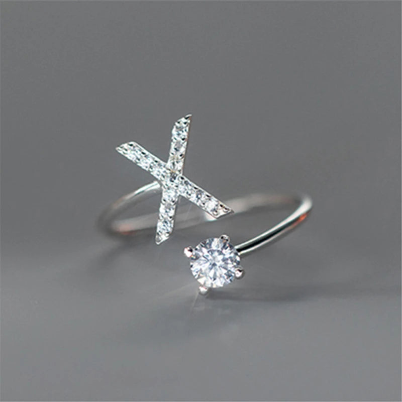 Soft ring for women, letter ring