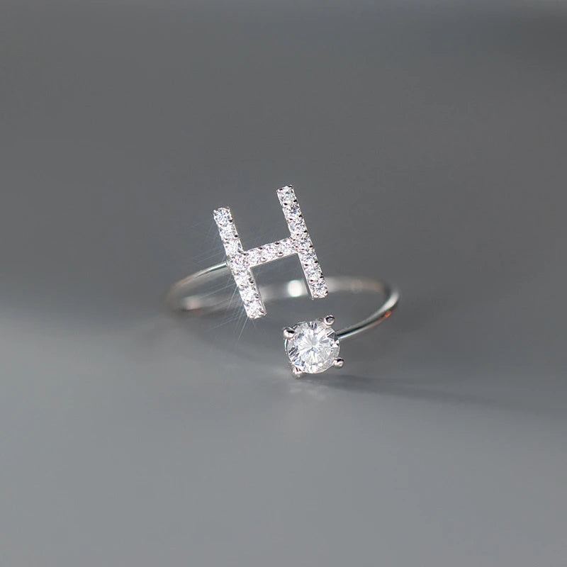 Soft ring for women, letter ring