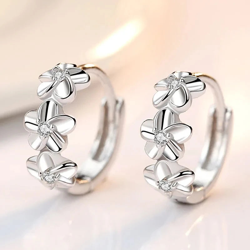 Silver earrings for women