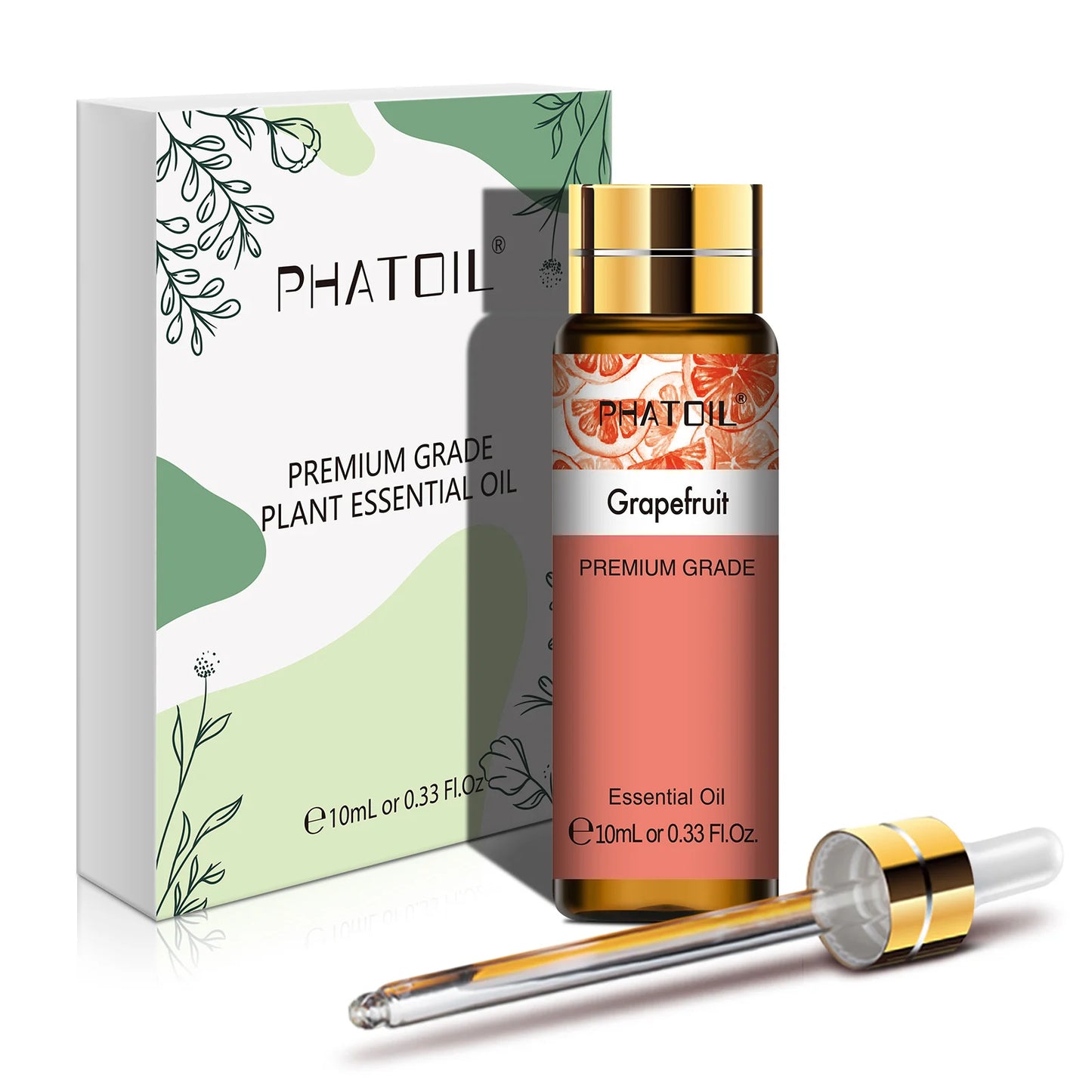PHATOIL 10ml Sandalwood Lemon Essential Oil Pure Natural Frankincense Thyme Tea tree Rosemary Geranium Oils for Diffuser DIY